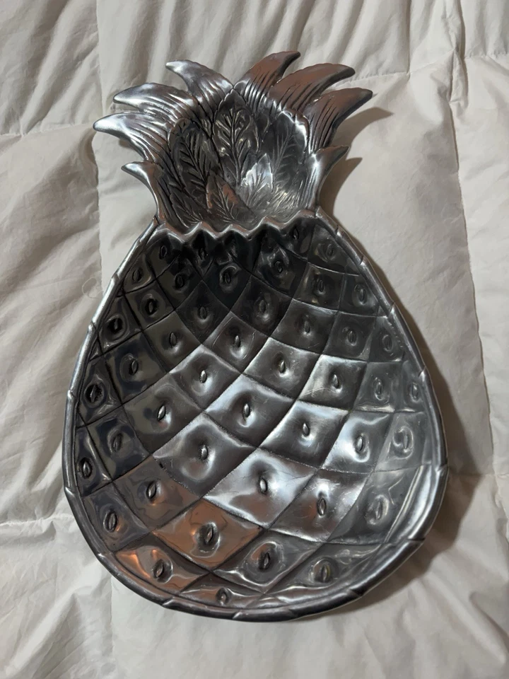 Arthur Court Grande Abacaxi Chip and Dip Bowl Presente de inauguração, divertido - Imagem 4 de 4