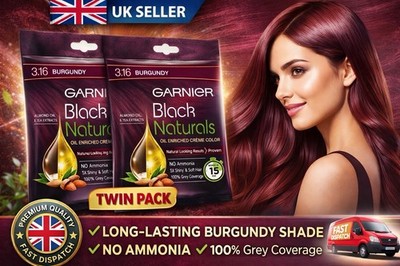 Haarfarbe Garnier schwarz natürlich 316 Burgund ölangereicherte Creme (2er Pack) UK