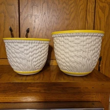 (LOT OF 2)Haeger Pottery Jardinieres/Planters  #5053# 5054