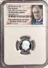 2019 S PF ROOSEVELT DIME, NGC PF70 UCAMEO 1st RELEASE, 1st .999 FINE SILVER DIME