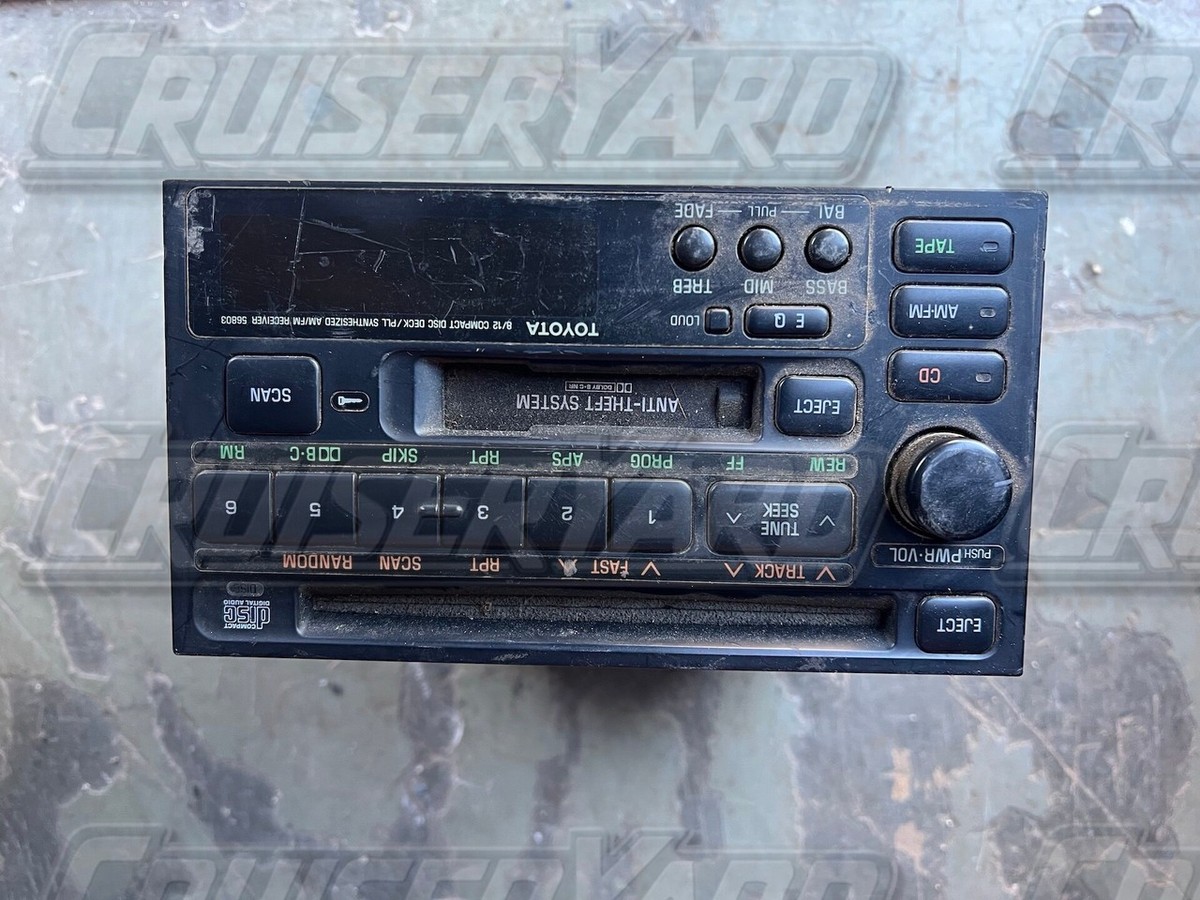 Toyota Land Cruiser FJ80 OEM Tape CD Radio 86120-60140 | eBay
