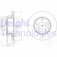 2X Delphi Bremsscheiben Vorne 276Mm Voll Passend FÜR | BG3752