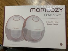 Momcozy BP311 Hands-Free Wearable Double Electric Breast Pump 2-Pack Pink/White