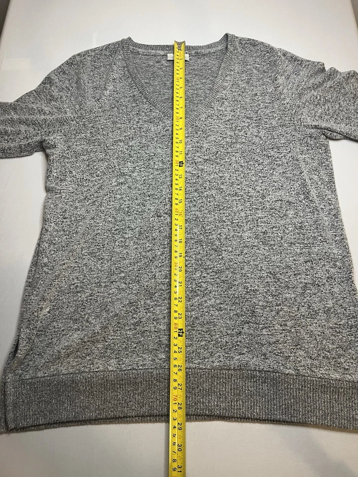 Suéter para mujer Lucky Brand gris talla L pulóver tejido cuello redondo manga larga Foto 4 de 4