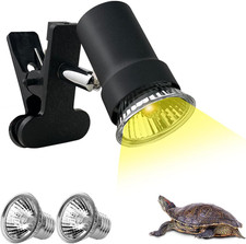 Turtle Heat Lamp  2 Heating Bulbs 50W,35W , Reptile UVA UVB Basking Spot Lamp,