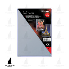 1 Ultra Pro 5" x 7" Toploader Sleeve - Oversized Cards, Photos, Postcards