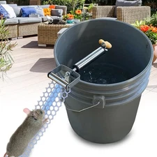 Reusable Humane Rolling Log Mouse Trap with 19" Mesh Ramp for Mice Rats Rodents