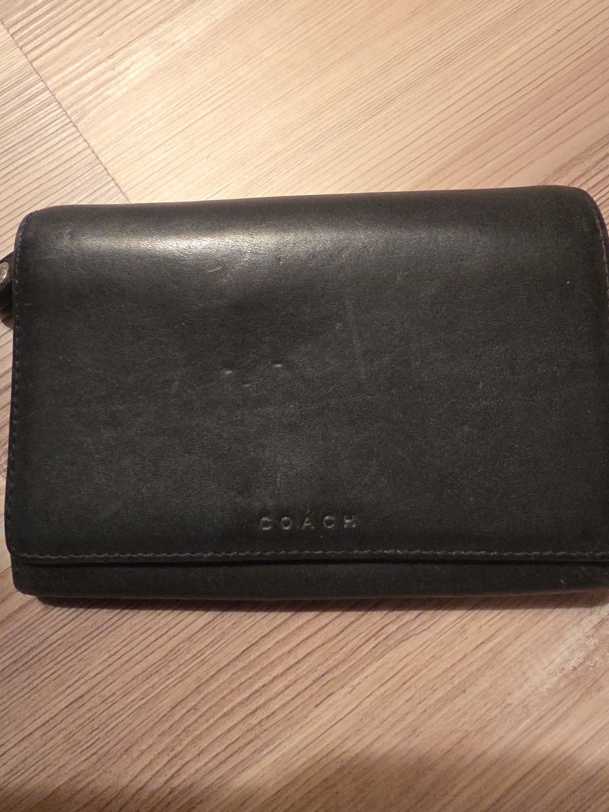 Coach Black Solid Pattern Women's Wallet - image 1
