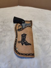 Vintage Toy Cap Colt, Leather Holster, Works  