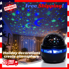 LED Starry Sky Night Light USB Projector Moon  Star Galaxy Room Decor Lamp