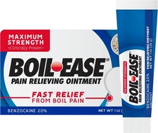 2 Pack Boil-Ease Pain Relief Ointment Maximum Strength 1 Oz (28 g) Each