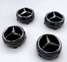 4PCS 75mm Car Center Hub Caps Cover for Mercedes Benz B/C/E/S Class A Class C200