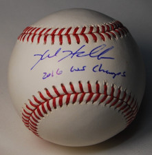 KYLE HENDRICKS signed (CHICAGO CUBS) OML Major League baseball BECKETT BW61599