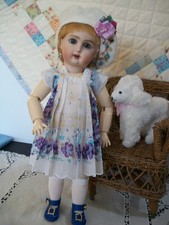 11" Bleuette  "French Garden" Hanky Dress, Hat and Half Slip