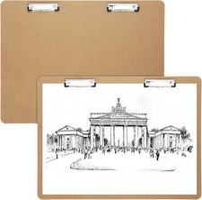 23.6 x 17.7 Clipboards, 2 PCS Double Clip Hardboard Extra Large Clipboard, Cl...
