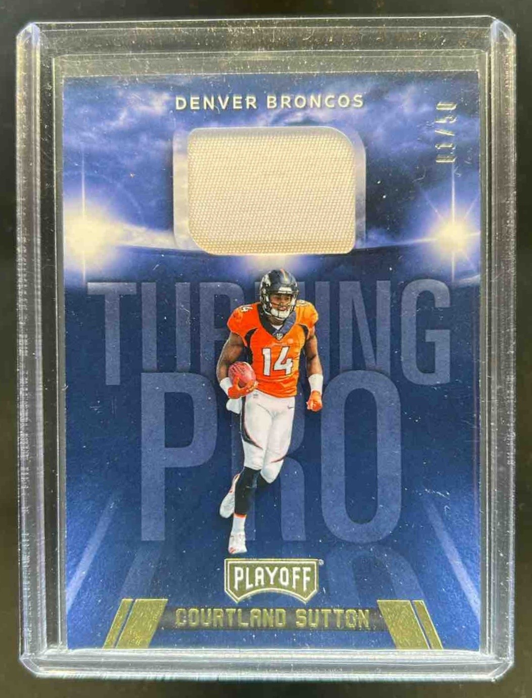 Courtland Sutton Panini Playoff Turning Pro Memorabilia #TPCS Base