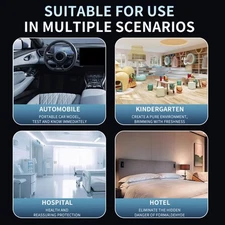 PM1.0 PM2.5 PM10 CO2 TVOC HCHO Temperature and Humidity Tester Air Quality Meter