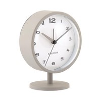 Karlsson Alarm Clock Brisk Dome Silent Non Ticking Bedside Alarm Clock