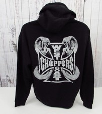 West Coast Choppers Large Fleeced Pullover Hoodie Black /Cobra Graphic New