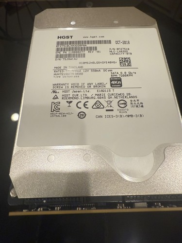 HUH721008ALN600  7.2k 3.5 6G SATA HUH721008ALN600