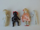 FOUR Vintage BISQUE DOLLS  Frozen Charlotte PENNY DOLLS CarnIvil Prize DOLLHOUSE — photo 7