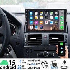 DAB+ Android 15 Für Mercedes Benz C-Klasse W204 S204 Autoradio GPS Navi WiFi RDS DAB+ Android 15 Für Mercedes Benz C-Klasse W204 S204 Autoradio GPS Navi WiFi RDS
