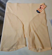 Shapermint Essentials Empower Mesh Shaper Shorts Beige XL New