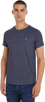Tommy Jeans Kurzarm Strickoberteil Tjm Xslim Jaspe Dm0dm09586 Blau XXL