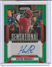 2025 Panini Prizm - Sensational Signatures Hector Rodriguez #SS-HR (Reds)