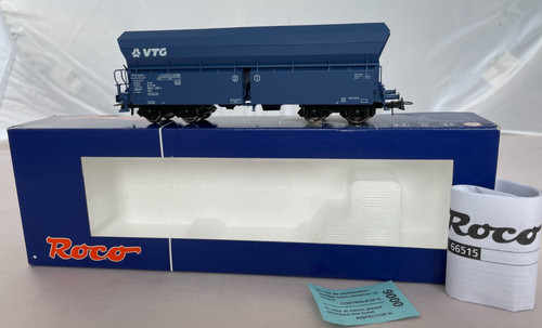 Roco HO 66515 Vintage Hamburg Drehgestell Hochleistungs Mineral Schüttgutwagen. Blau im Karton | Condition: Used