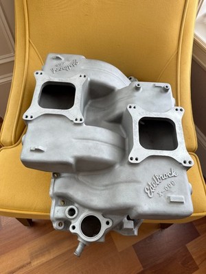 Edelbrock Cross Ram Intake Manifold X-C96 Ported for Oval heads Dual Quad 2X4