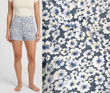 Vintage 1990s Floral Denim Shorts Size 28 Waist