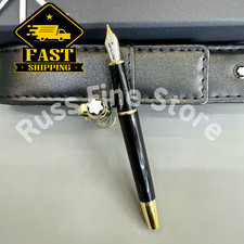 Bid Meisterst&uuml;ck Le Grand Fountain Pen w MONTBLANC Leather Pouch VIP Gift FAST