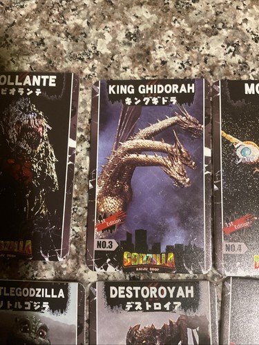 Round1 Godzilla Kaiju Drop FULL SET (cards 1-10) - Picture 4 of 22