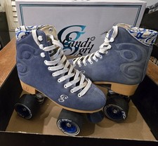 Candi Girl CARLIN Brushed Suede Electric Blue...