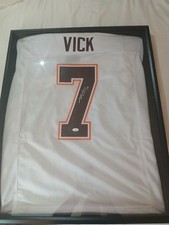MICHAEL VICK VIRGINIA TECH SIGNED CUSTOM WHITE JERSEY JSA WITNESS COA VT HOF