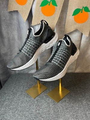 Size 9 - Nike React Phantom Run Flyknit 2 Black Smoke Grey CJ0277-003