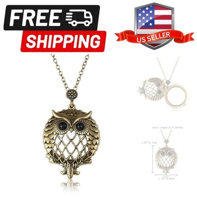 5X Portable Vintage Magnifying Glass Pendant Necklace for Library,Reading Fin...