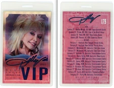 Dolly Parton 2014 Blue Smoke Tour VIP Laminated Backstage Pass