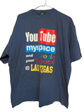 Youtube Myspace And Google Your Yahoo @ Las Vegas VTG 90’s 2XL T-Shirt