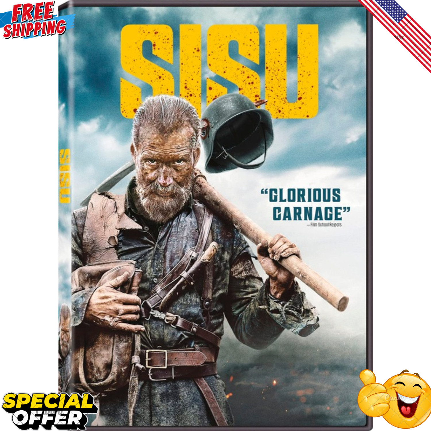 Sisu (DVD 2023) Brand New Sealed - FREE SHIPPING!!!