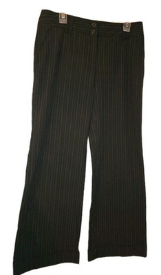 Michael Kors Black Pinstripe Millbrook Fit Size 10 Women's Dress Pants