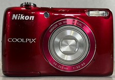 Nikon Coolpix L26 16.1MP Digital Camera Red 5x Optical Zoom Tested