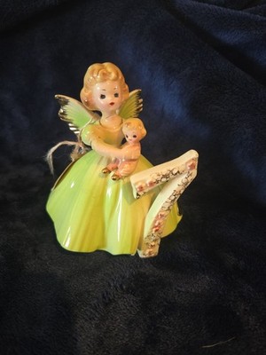 Vintage Josef Originals 7th Birthday Angel Girl Porcelain Figurine Japan
