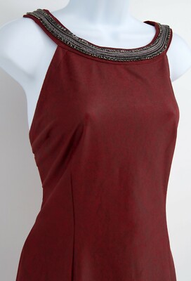 guess red leather dress NEW Guess Women's Red Faux Leather Dress Sz 12 Rhinestones