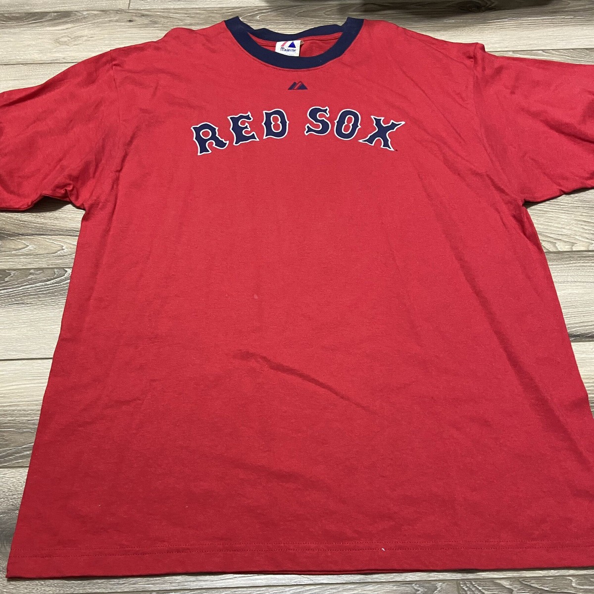 VTG Majestic Boston Red Sox Jersey T Shirt Red 2XL | eBay