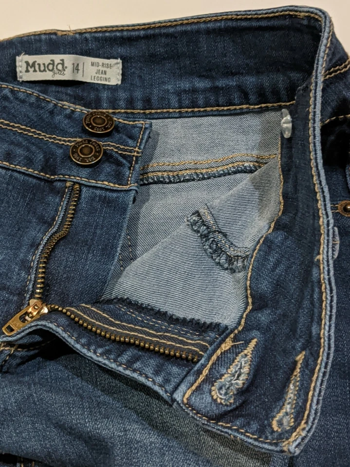 Mudd girls blue jeans pants size 14 - Image 3 of 4