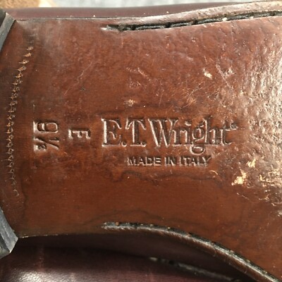 ET Wright Shoes Mens 9.5E Tassel Loafers Maroon Leather Made In