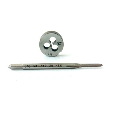 1pc tap M1.7 × 0.35 + 1pc die M1.7 HSS  M1.7×0.35 right hand TAP + DIE