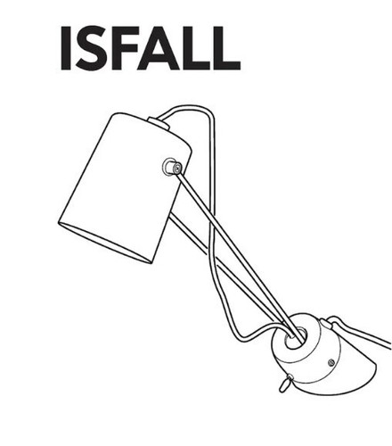 RARE VTG NEW SEALED IKEA ISFALL White Wall Sconce Desk Lamp Light Fixture 17999 - Picture 5 of 5